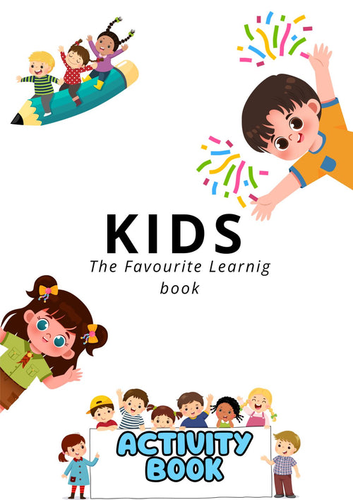 "210-Page Kids Activity Book | Printable Fun Worksheets for Ages 3–8 | Puzzles, Coloring, Tracing & Learning Activities"